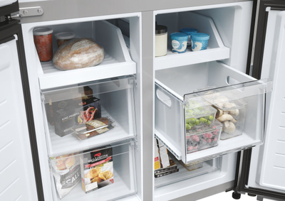 Frigorifer Side by Side Haier Cube 83 Series 3 HCR3818ENMM, 467L, klasa E, inoks