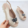 Sandale për femra JBUT Potocki Little Sandals, eco leather, bezhë