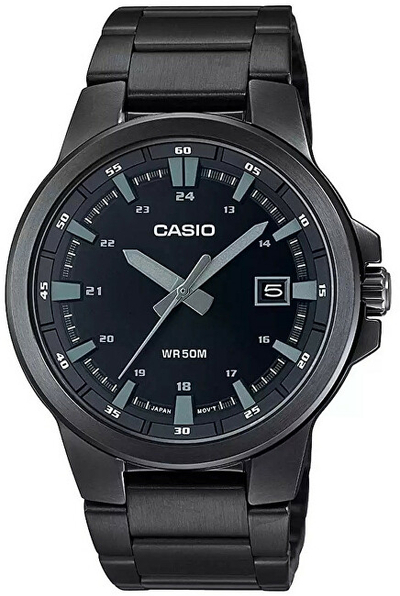 Orë për meshkuj Casio, e zezë