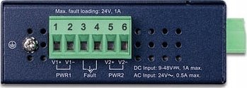 Server serial industrial PLANET IP30, 1 port, RS232 RS422 RS485, metalik