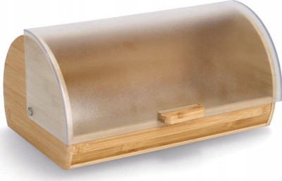 Kuti buke Zeller Present, bambu, kapak transparent, funksion palosës