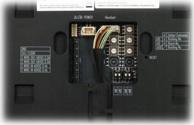 Panel i brendshëm videoportë Hikvision DS KH7300EY WTHE2, ekran 7", WiFi, i zi