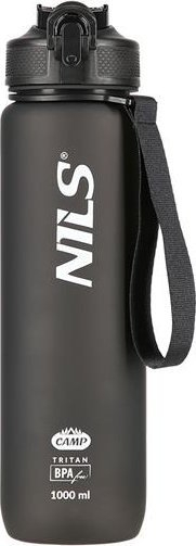 Shishe uji Nils Camp NCD68, 1000 ml, tritan pa BPA, e zezë
