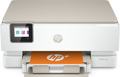 Printer multifunksional HP Inspire 7220e, Inkjet termal, bezhë