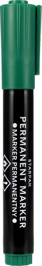 Set markerë permanent STARPAK 4541, majë e rrumbullakët, 4 copë, shumëngjyrësh