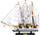 Model dekorativ anije velash Confection Frigate, 49x43cm, dru, e bardhë