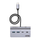 USB раздвојувач Unitek алуминиумски, 4 порти, 5 Gbps, сребрено сив