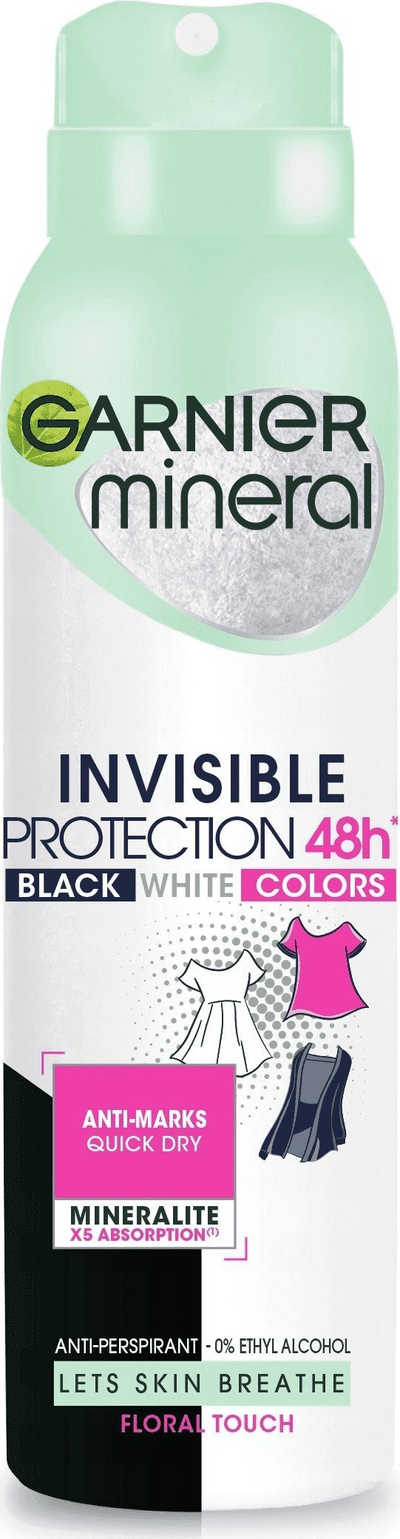 Deodorant sprej Garnier Invisible Protection, 48 orë, 150ml
