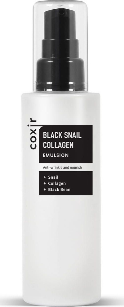 Emulsion për fytyrë COXIR Black Snail Collagen, 100 ml, hidratues