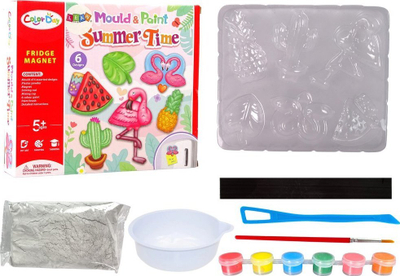 Set kreativ gipsi Leantoys Flamingo, për lyerje me bojë, për kalamaj