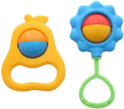 Lodër zhurmuese për bebe Polesie, set 2 copë, shumëngjyrëshe