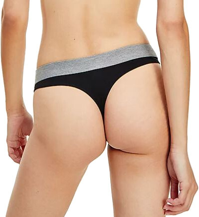 Mbathje për femra Tommy Hilfiger Thong, XL, të zeza