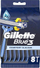 Briskë rroje Gillette Blue3 Comfort Slalom, 3 tehe, 8 copë, blu