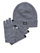 Set Jack&Jones JACBEANIE mJC0683, kapelë dhe doreza, të hirta
