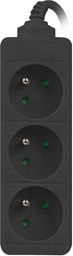 Parashtesë rryme Lanberg PS0-03E-0150-BK, 3 presa, 1.5m, e zezë