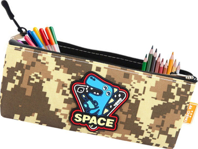 Penar Pixel Space Dinosaur, 20x8cm, shumëngjyrësh, khaki