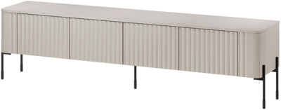 Kredencë TV VERA, 190x40x50 cm, përfundim matt, ngjyrë cashmere