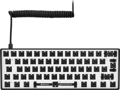 Механичка тастатура Sharkoon SKILLER SGK50 S4 Barebone, 60%, РГБ, црна