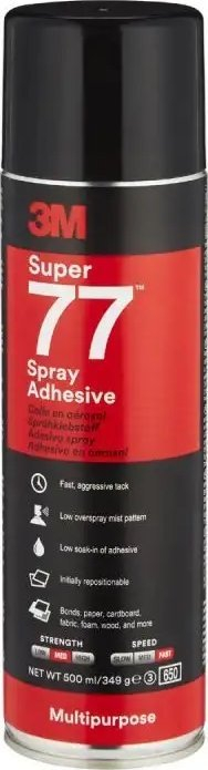 Ngjitës me spërkatje 3M 77 Spray Adhesive Super, 500 ml, thahet shpejt