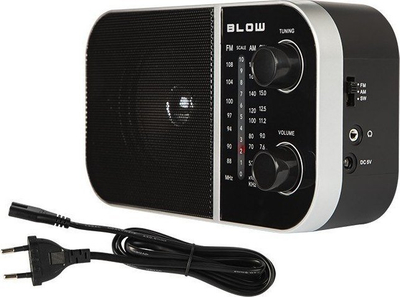 Radio portabël Blow RA6, AM FM, altoparlant 3.5", gri