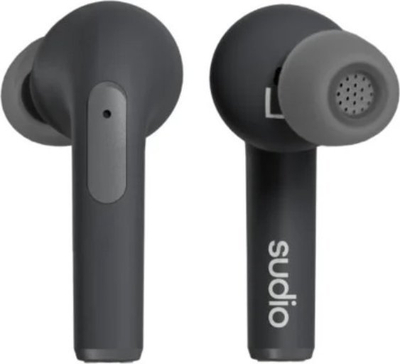 Kufje in ear Sudio N2 Pro, Bluetooth TWS, me kuti karikimi, të zeza