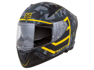 Helmeta moto Cassida Aero ATCK, full-face, grey camo