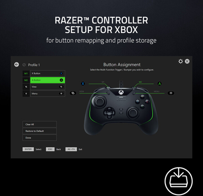 Kontroller Razer Wolverine v2, i bardhë (PC, Xbox Series, Xbox ONE)