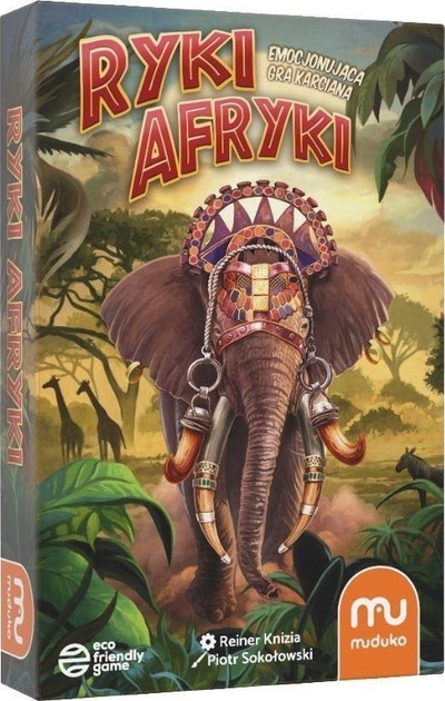 Lojë me letra Muduko Ryki z Afryki, për familje, me temë nga Afrika