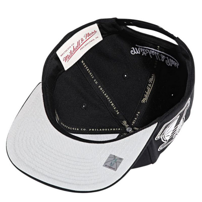 Kapele Mitchell & Ness Evergreen, snapback Los Angeles Lakers NBA, e zezë e bardhë