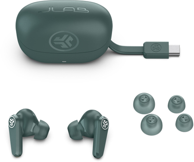Kufje JLab Go Pods ANC, true wireless, anulim zhurme, jeshile