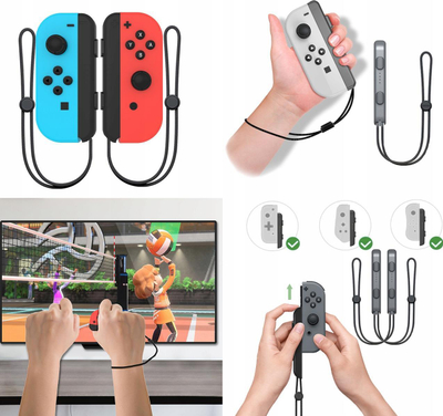 Set aksesorësh JYS NS236 për Nintendo Switch, 9 në 1, plastike ABS, shumëngjyrësh