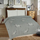 Комплет чаршафи франела Flannel Bedding, 140x200 cm, со штркови, бела и сива