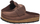 Këpucë mokasine BIRKENSTOCK Naples, lëkurë nubuk, shollë ortopedike, kafe