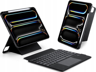 Etui me tastierë Dux Ducis DK për iPad Pro 11 2024, Bluetooth, i zi