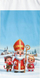 Syze festive për Krishtlindje Holly Jolly, prej letre, set me 6 copë, me ngjyra