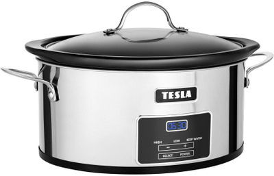 Tenxhere e ngadalshme TESLA SlowCook S800 Deluxe, 5.6L, 250W, e zezë