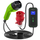 Karikues mobil për makina elektrike Qoltec 2 në 1 Type 2, 7kW, 230V, i zi