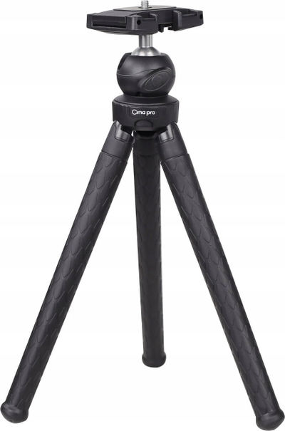 Trefkëmbësh fleksibël Xrec Rm30 Cima Pro, 26‑81.5cm, kokë 360°, i zi