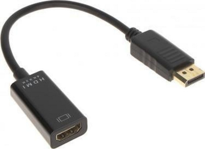 Adapter AV DisplayPort në HDMI, 20 cm, ngjyrë e zezë
