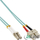 Kabllo fibër optike InLine Patchcord LC SC, OM3 50/125µm, 1m, jeshile