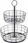 Etagere WENKO, 2 nivele, metal, e zezë