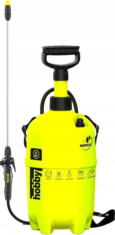 Spërkatës dore Marolex Xpro, 9L, me pompë edhe lanci, portokalli