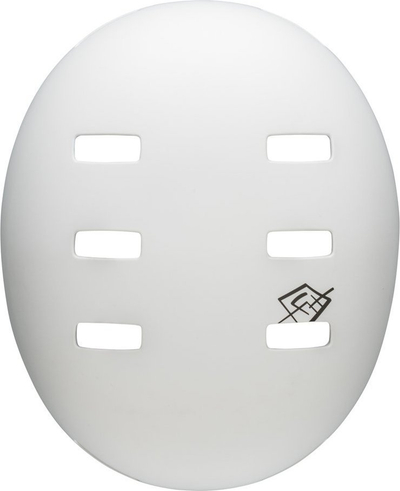 Helmetë BMX Bell Local, Action Fit, madhësia L 59–61.5 cm, e bardhë matte me dizajn eyes