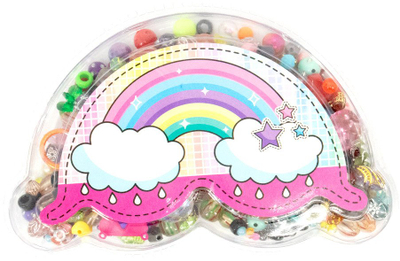 Set rruaza Icom Polska Beads In A Case, shumëngjyrëshe, për bizhuteri, Rainbow