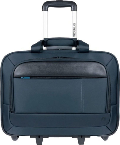 Çantë me rrota Mobilis Executive 3, 16", për laptop 14–17", e zezë me blu