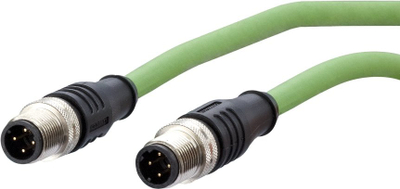 Kabllo rrjeti Metz Connect 142M1D11010 M12 CAT5e, 1m, PUR, e gjelbër