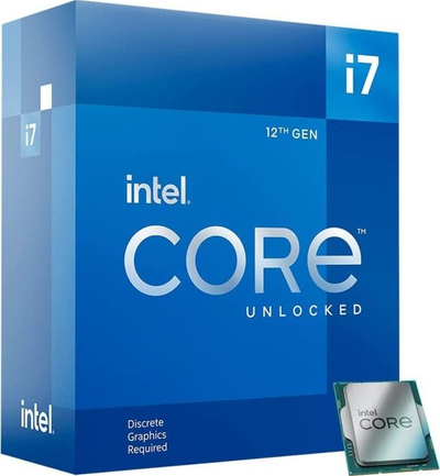 Procesor Intel Core i7-12700KF, 12 bërthama, 3.6GHz, blu
