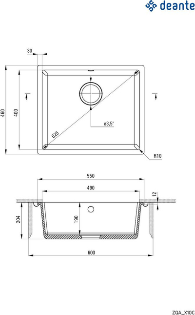 Lavaman graniti Corda Deante, 550 x 460 x 190 cm, i zi