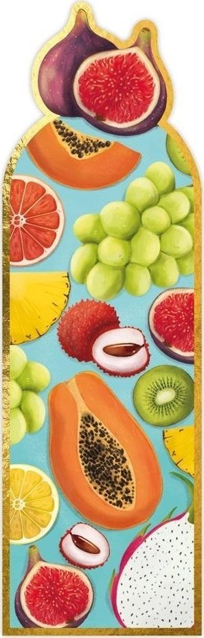 Shenjë magnetike librash HENRY Exotic Fruits, me motive frutash, shumëngjyrëshe
