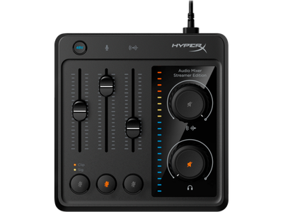 Mikser audio HyperX Audio Mixer, 3 hyrje, USB, i zi